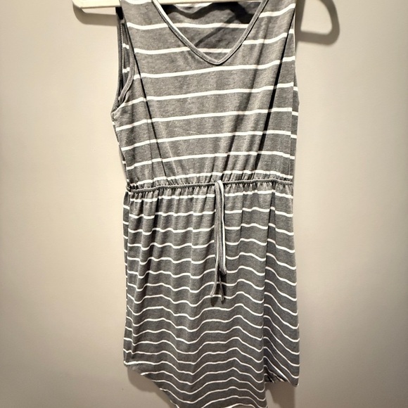 Gray Halter Mini Sundress - Picture 2 of 4